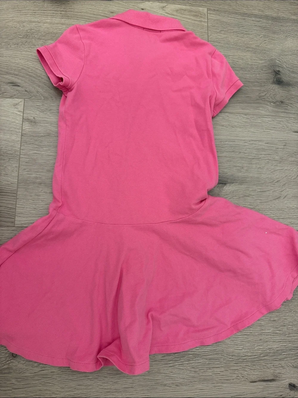 Ralph Lauren Girls Pink Polo Dress with Embroidered Pony